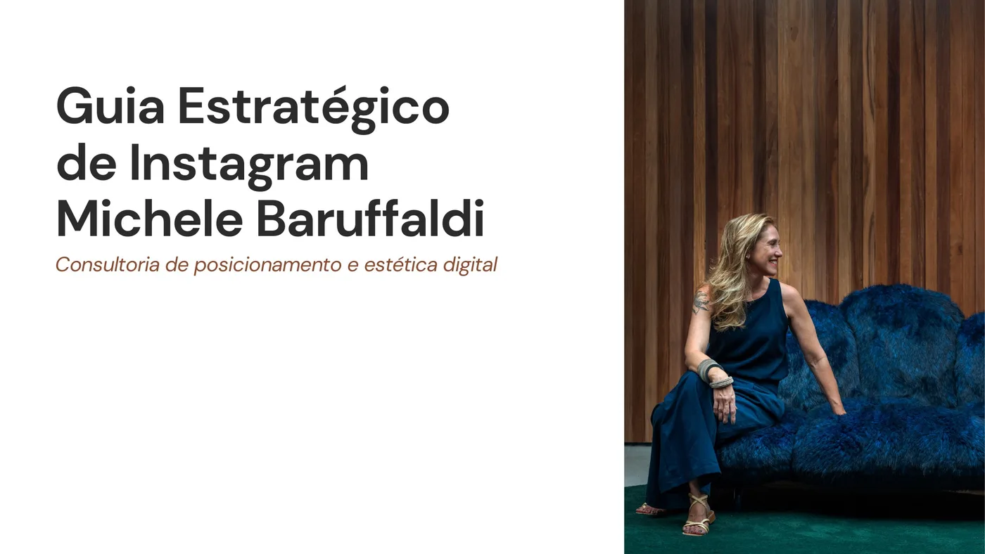 Capa do Guia Estratégico de Instagram de Michele Baruffaldi